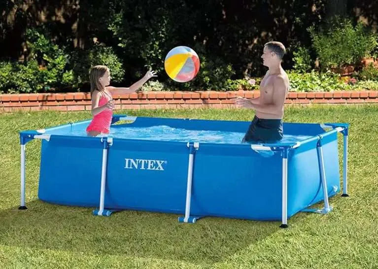 Intex 28271 Inflatable Easy Set Swimming Pool 8.5ft X 5.2ft X 2ft