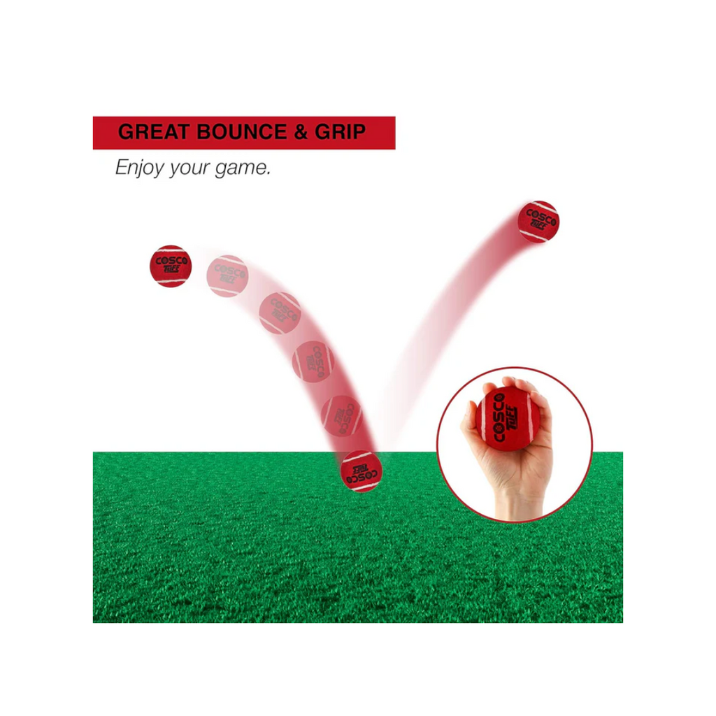 Cosco Cricket Ball Heavy Weight Red pack of 6 Pcs