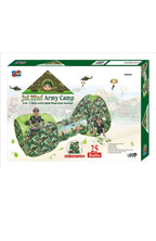 Balak Army Camp Jai Hind 3 in 1 Tunnel With Ball Pool And Tent  With 25 Balls And Military Jacket