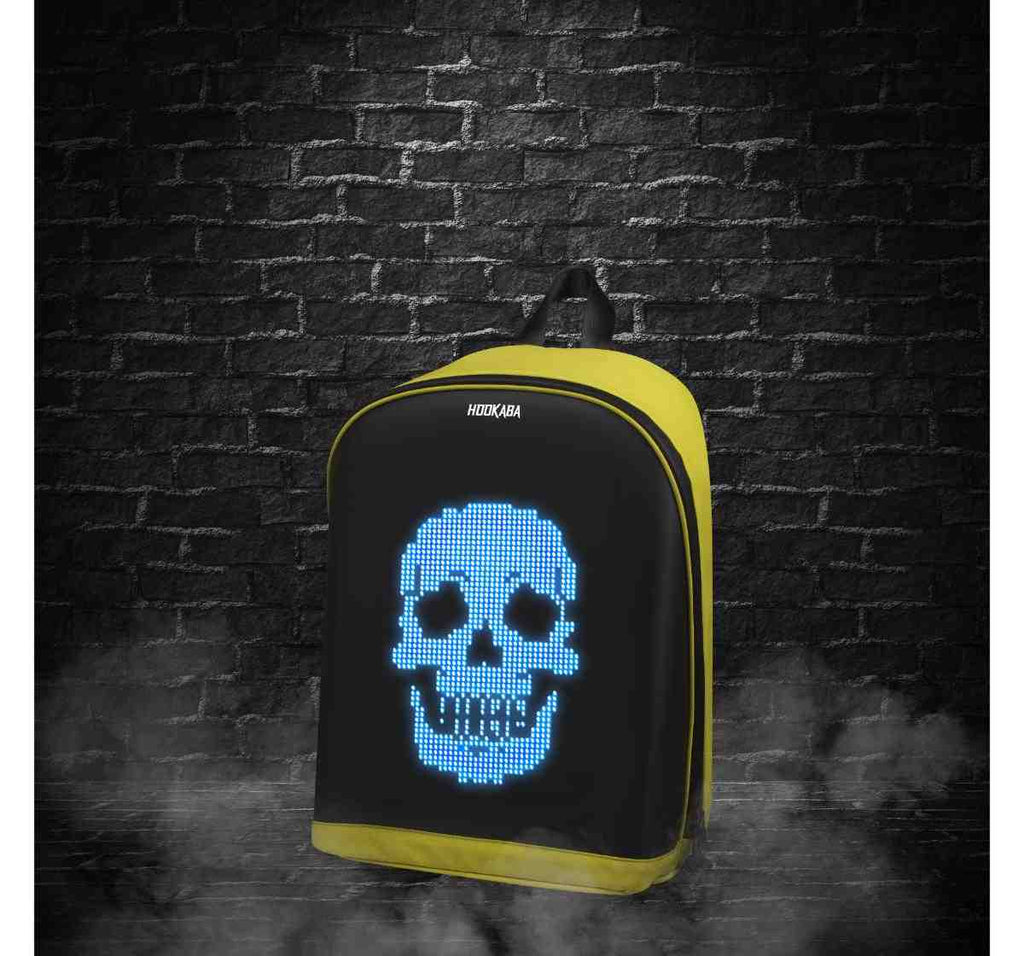 Hookaba Urban Buzz Yellow LED 16.8 Ltr Backpack