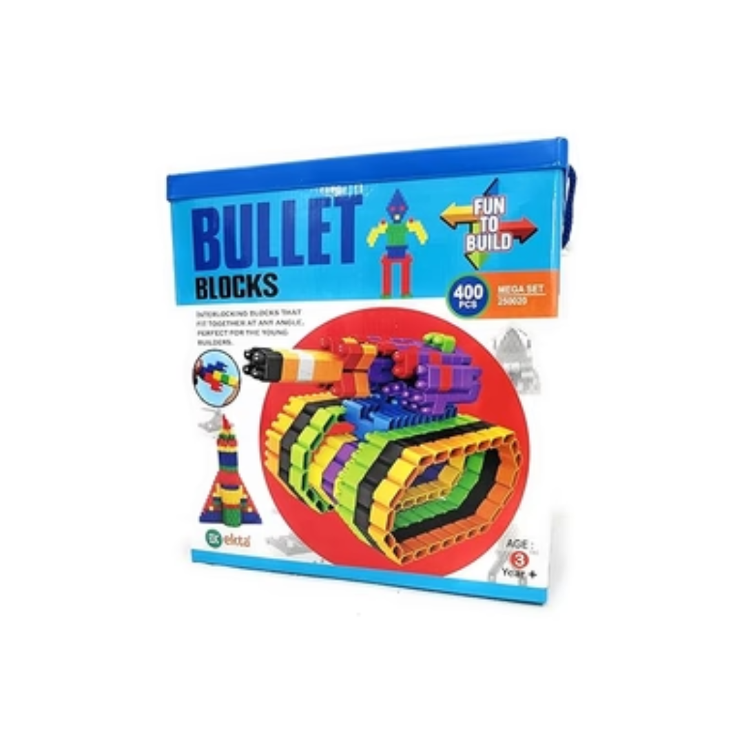 EKTA Bullet Block Game 400Pcs (Fun To Build) Interactive Blocks