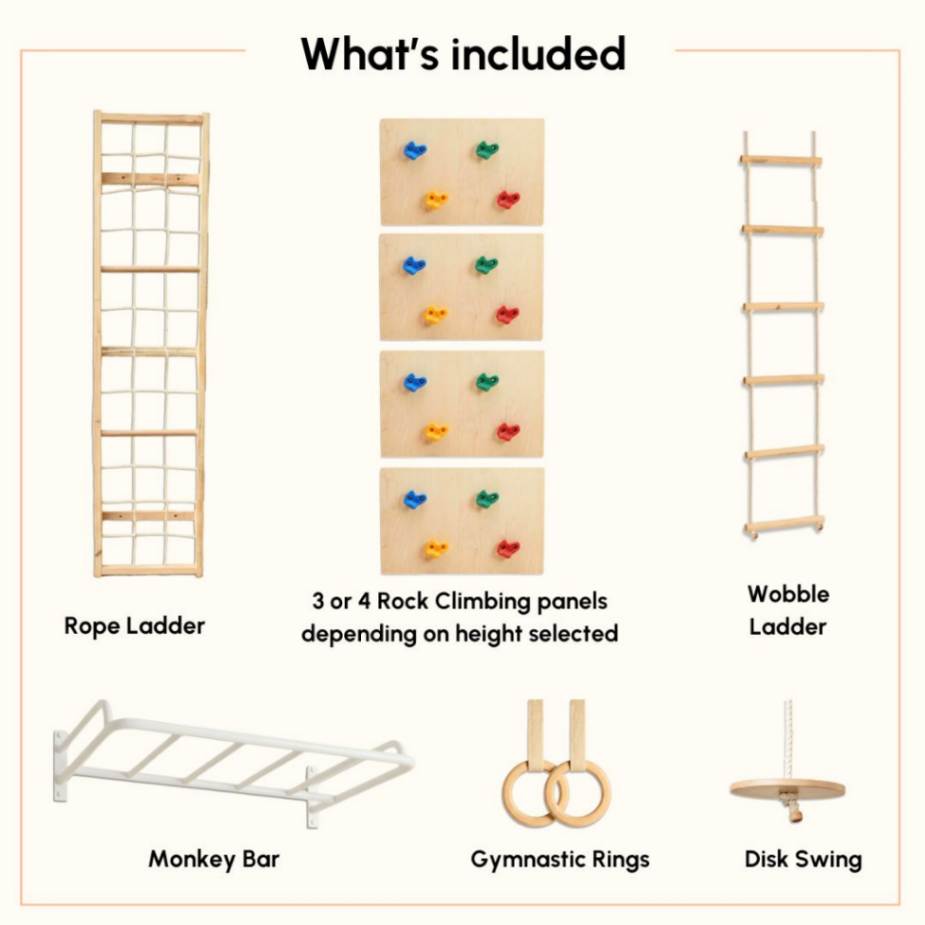 Curious Cub Space Saver Jungle Gym 2 (8.5 Feet )