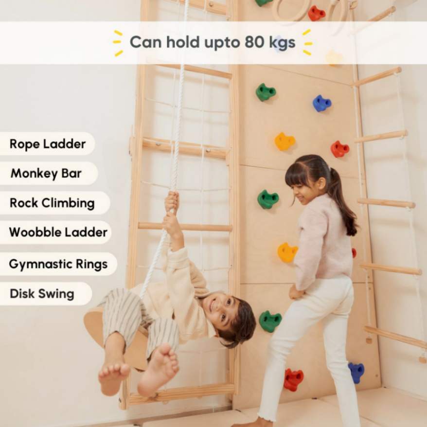 Curious Cub Space Saver Jungle Gym 2 (7 Feet )
