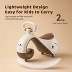 StarAndDaisy Minimovo Baby Balance Bike & Swing Car with Lights, Music & Storage – Brown