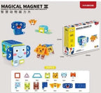 Magical Magnet II Colourful Building Block Set - 35 PCS Animal Shapes