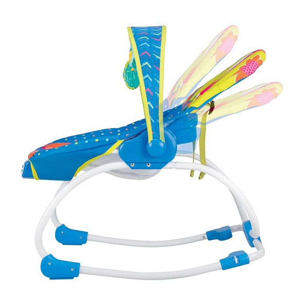 Mastela Original Baby Rocker with Music & Vibration, 3-Position Recline, 5-Point Harness & Washable Seat – 0–3 Years