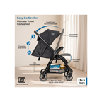 Mee Mee Easy Go Baby Stroller Black - Baby Stroller for 0-12 Months View 5
