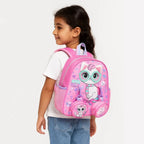 VEST Field of Cats Kids Backpack – Cute Pink Cat School Bag 26.3 cm 2–5 Years