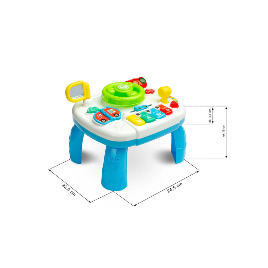 Open Ended 2-in-1 Baby Activity Table Musical Learning Toy - Educational Toy for 0-12 Months View 2