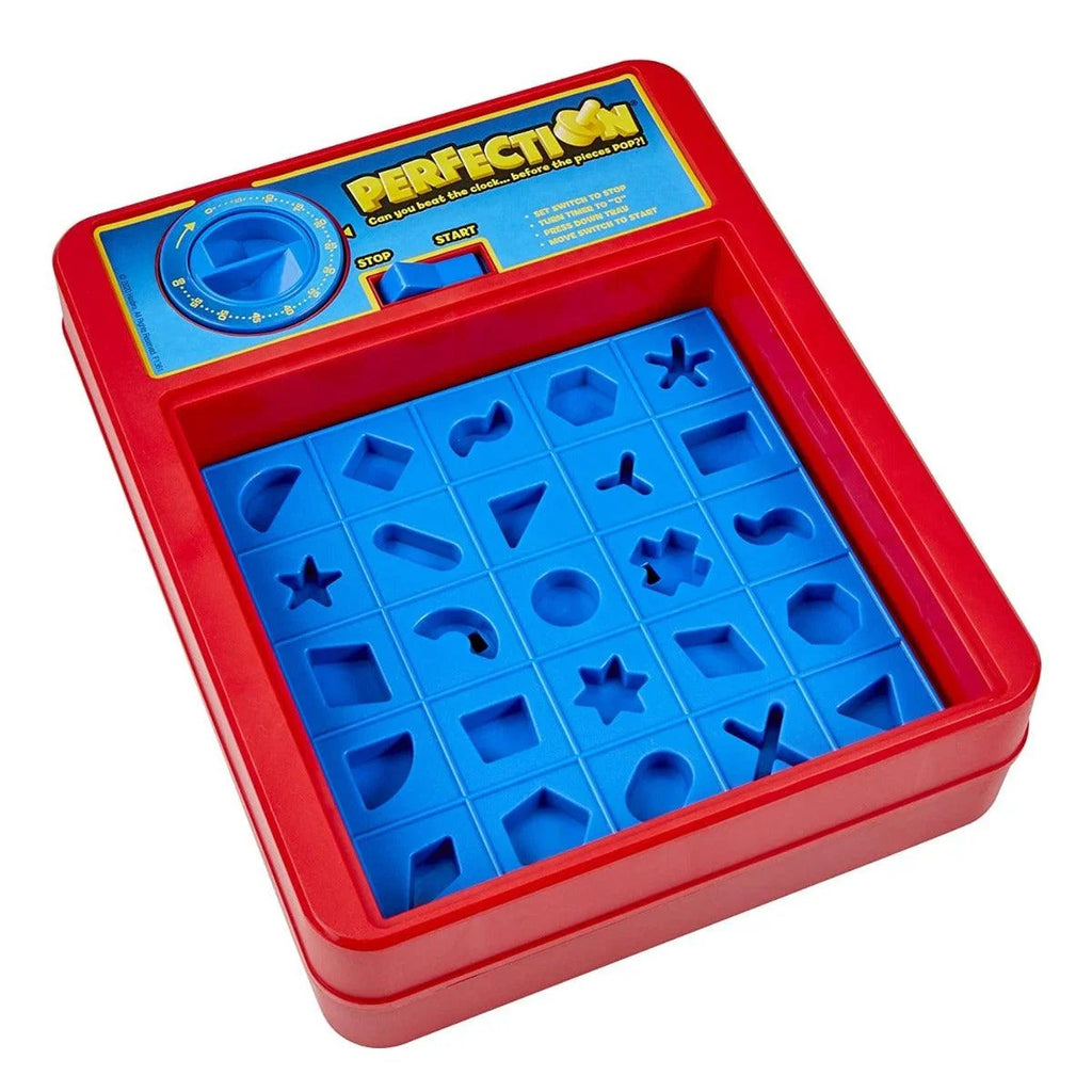 Hasbro Gaming Perfection Plus Board Game – Fast Shape Matching Game with Duel Mode