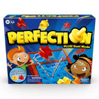 Hasbro Gaming Perfection Plus Board Game – Fast Shape Matching Game with Duel Mode