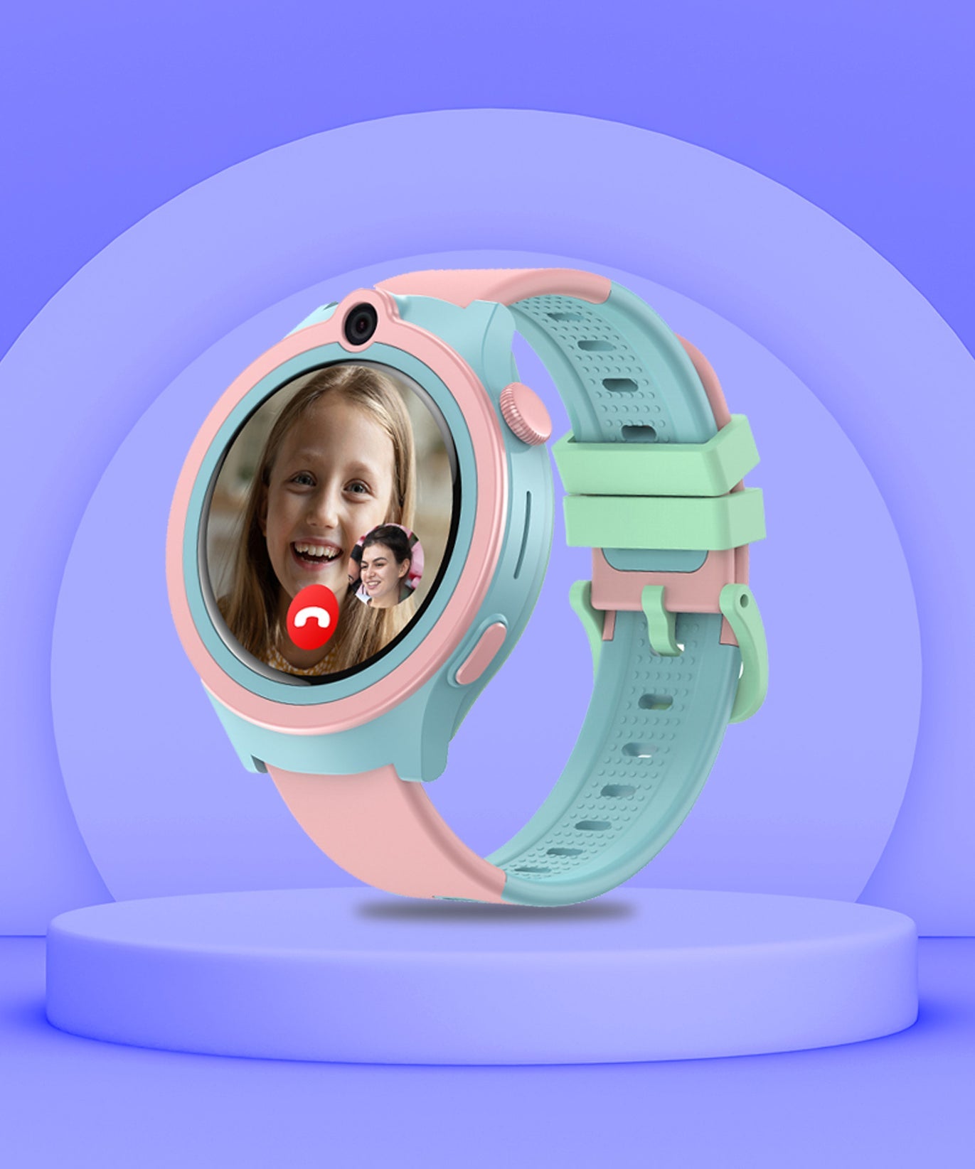 Spiky Cacus 4G Video Calling Smartwatch with GPS - Pink