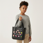 Black Crocs Style Tote Bag
