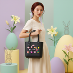 Black Crocs Style Tote Bag