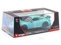 Bburago Porsche 911 GT3 Green with Acrylic Case 1:24  Licensed Diecast Model car