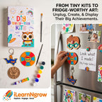 ilearnngrow Teeny Tiny DIY Superhero Painting Kit – 3‑in‑1 Craft Set for Kids