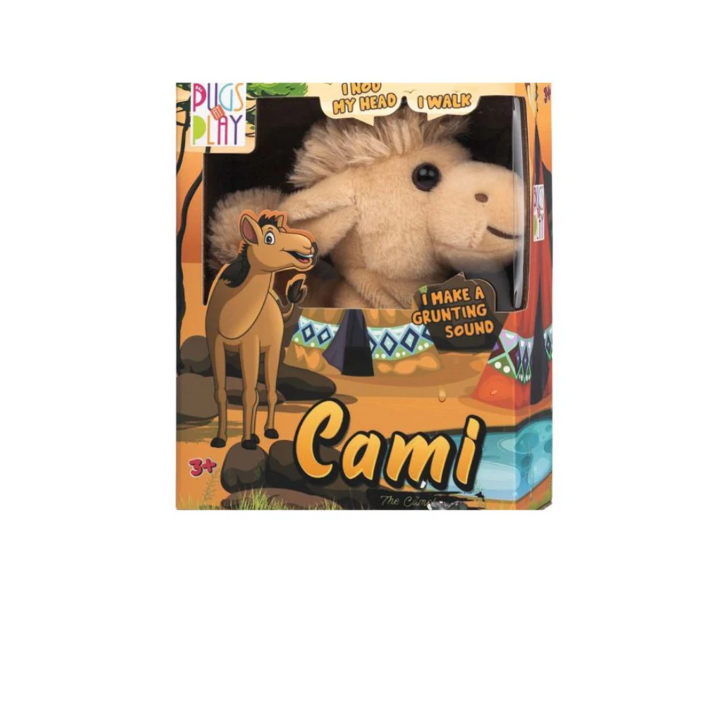 Pugs At Play Cami Walking Camel - Interactive Plush Toy for 0-12 Months