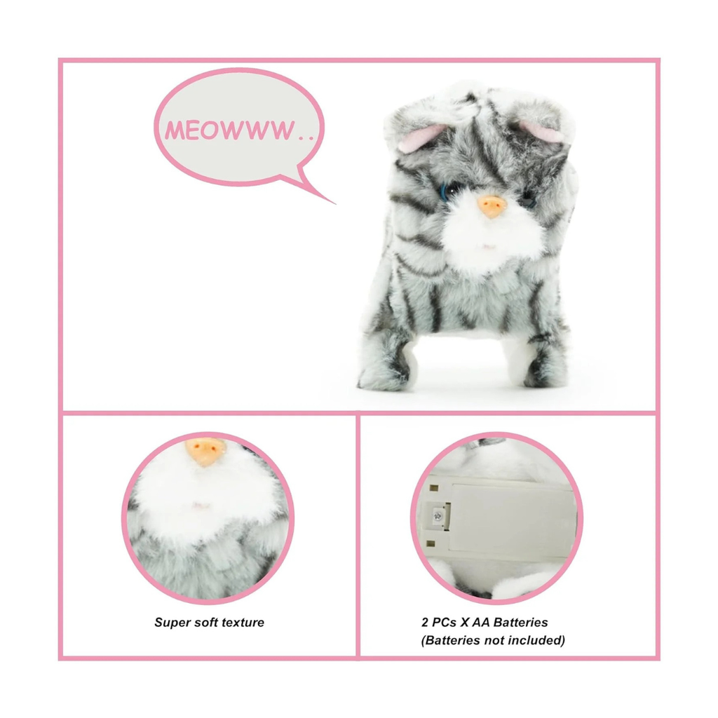 Pugs At Play Zoe Walking Cat - Interactive Plush Toy for 0-12 Months View 4