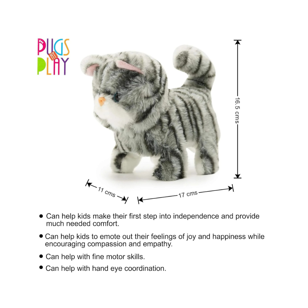 Pugs At Play Zoe Walking Cat - Interactive Plush Toy for 0-12 Months View 6