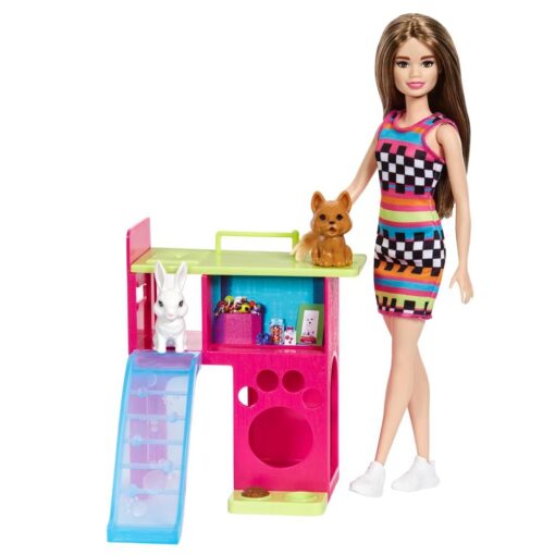 Mattel Barbie Doll & Pet Playset HGM62