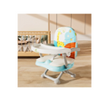 R for Rabbit Candy Pop Booster Chair - 4 Level Height Adjustment, Travel Friendly Aqua Blue - Baby Safety & Feeding