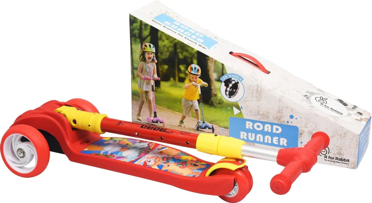 R for Rabbit Road Runner Scooter- Red