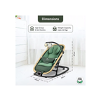 R For Rabbit Rock N Nap Bliss Olive Green - Baby Rocker & Swing for 0-12 Months View 2