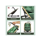 R For Rabbit Rock N Nap Bliss Olive Green - Baby Rocker & Swing for 0-12 Months View 4