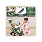 R For Rabbit Rock N Nap Bliss Olive Green - Baby Rocker & Swing for 0-12 Months View 7