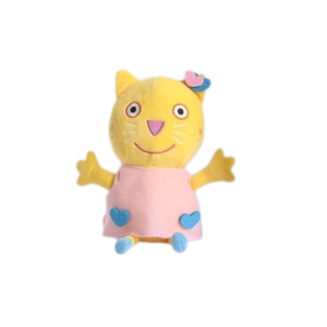 Candy Cat Plush Soft Toy 30 Cm - Yellow