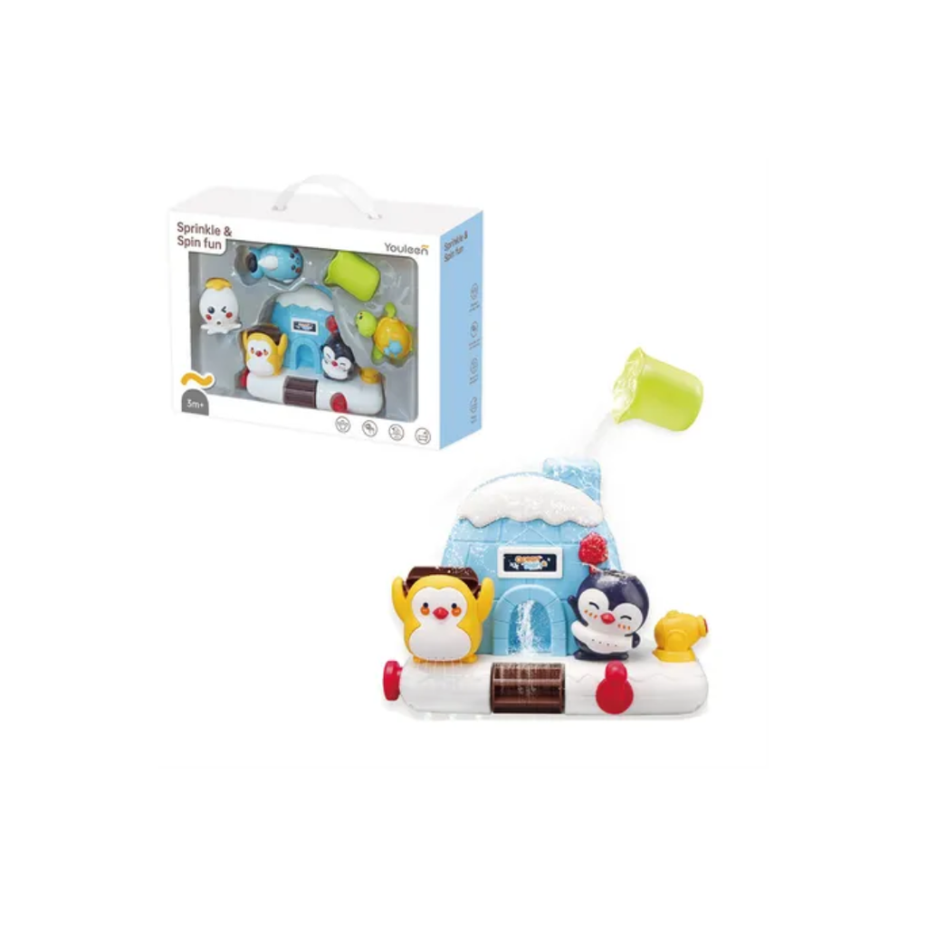 Baby Bath Toy Wind Up Swimming Penguin Shower Whale - Baby Bath Toy for 0-12 Months