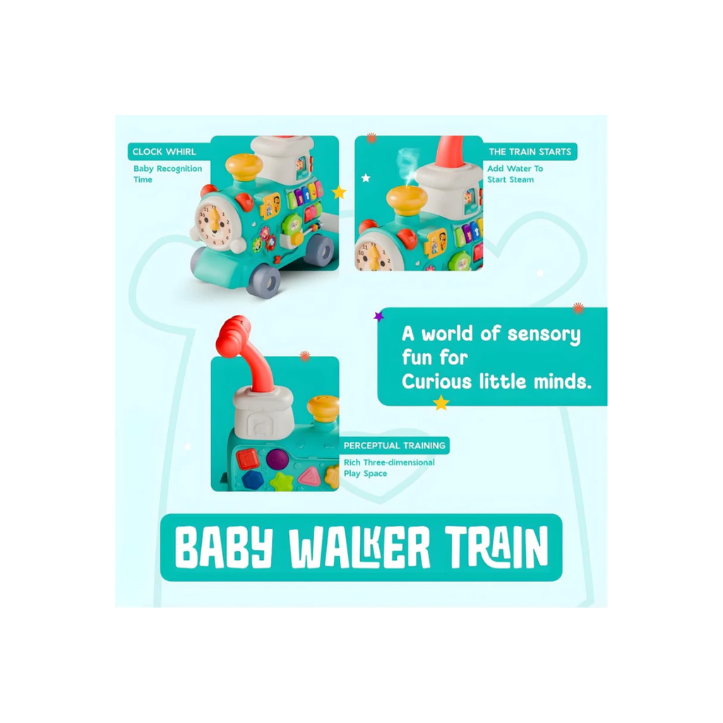 Rainbow Toys Multifunctional 5-in-1 Baby Walker Train Toy - Baby Walker for 0-12 Months View 5