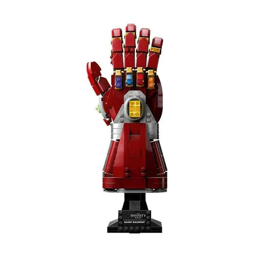 Marvel Infinity Saga Nano Gauntlet Building Blocks Set 675 Pieces Iron Man Gauntlet Display Model