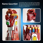 Marvel Infinity Saga Nano Gauntlet Building Blocks Set 675 Pieces Iron Man Gauntlet Display Model