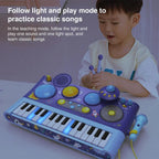 Early Learning Piano Keyboard Toy Infant Toys – Electronic Music Set with Microphone, Lights & Educational Modes