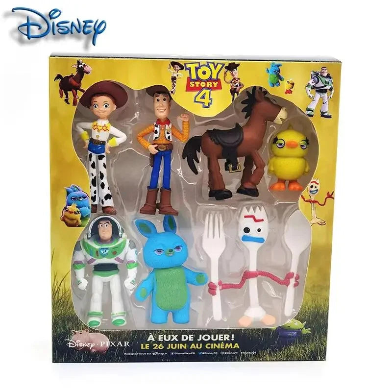 Toy Story 4 Character Figure Playset – Woody, Jessie, Buzz Lightyear, Bullseye & Friends