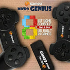 Sameo Micro Genius 8-Bit HDMI Gaming Console 800 Classic Games Dual Wireless Controllers Plug & Play TV Console Red
