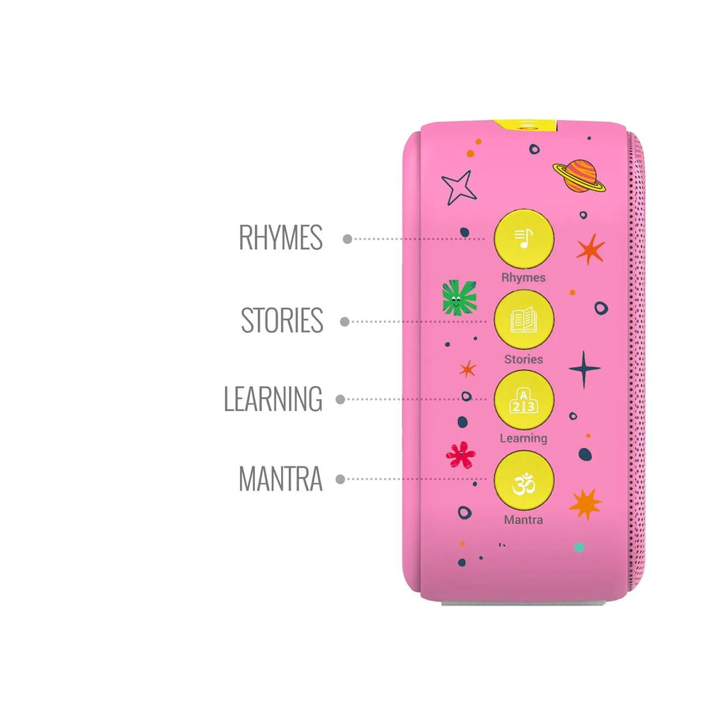 Saregama Carvaan Mini With Mic Pink