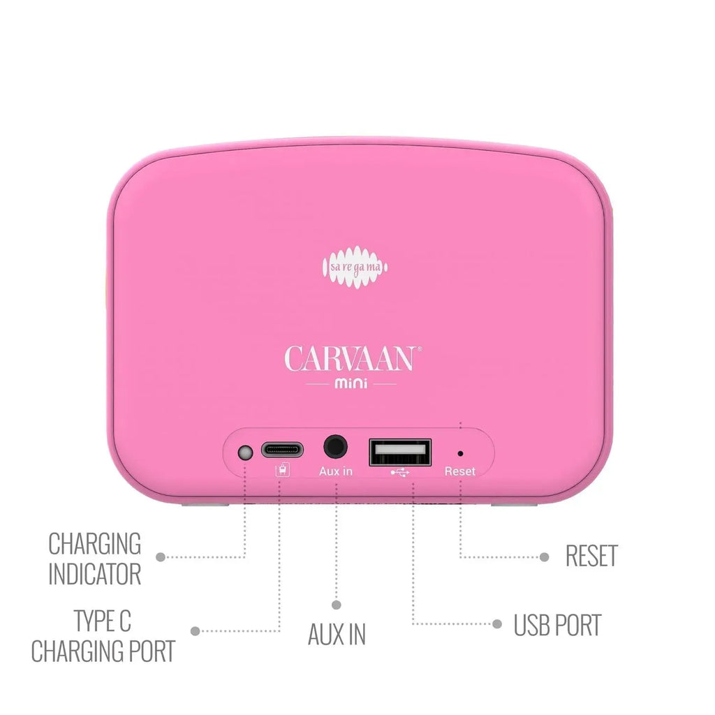 Saregama Carvaan Mini With Mic Pink