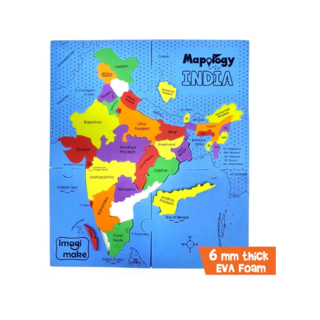 ImagiMake Mapology States of India Map Puzzle