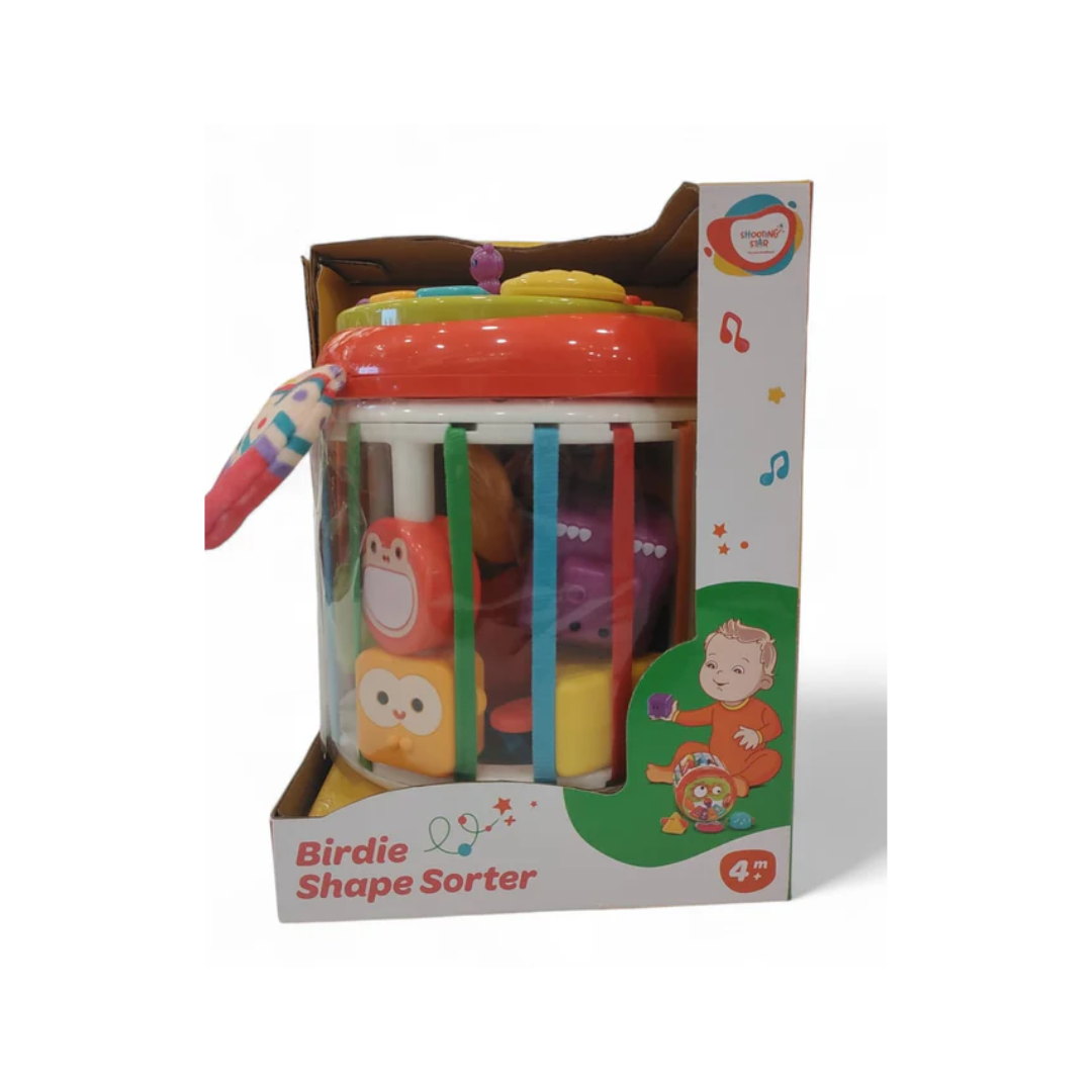 Shooting Star Birdie Shape Sorter - Stacking & Sorting Toy for 0-12 Months