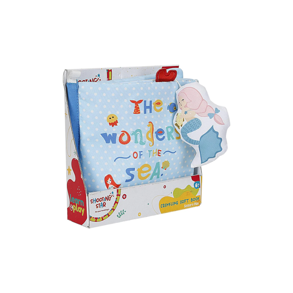 Shooting Star Sea Soft Book Rattle for Kids 3Y+, Multicolour - Baby Rattle for 0-12 Months View 3