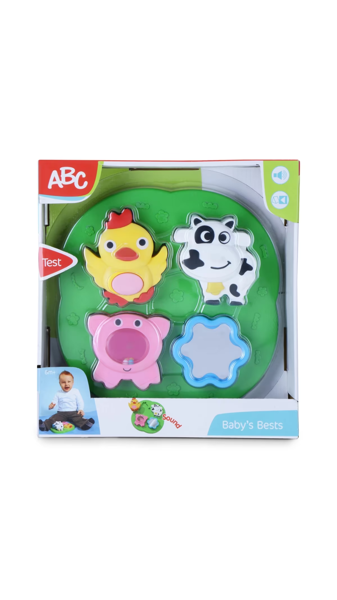 Simba Farm Puzzle With Rattles - Baby Rattle for 0-12 Months