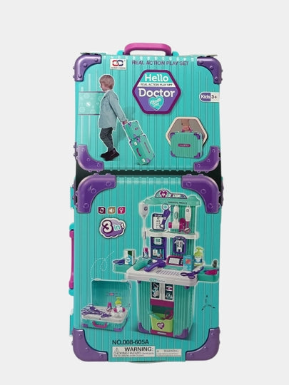 Doctor Real Action Play Set 3in1 Trolley Set