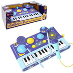Early Learning Piano Keyboard Toy Infant Toys – Electronic Music Set with Microphone, Lights & Educational Modes