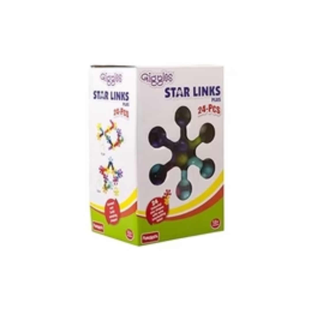 Funskool Giggles - Star Links Plus - 24pcs, Multi-Coloured