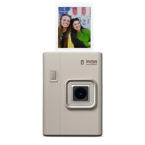 Fujifilm Instax Mini LiPlay+,  Sand Beige Hybrid Instant Camera with Bluetooth & Sound Capture