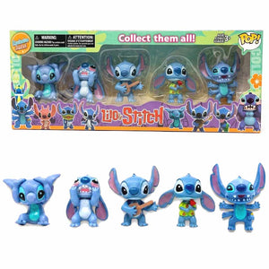Disney Lilo & Stitch 5-Piece Mini Figure Gift Set 6cm Collectible Stitch Character Figures