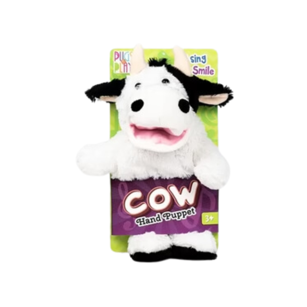 Pugs At Play Cow Talking Hand Puppet
