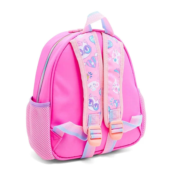 VEST Field of Cats Kids Backpack – Cute Pink Cat School Bag 26.3 cm 2–5 Years